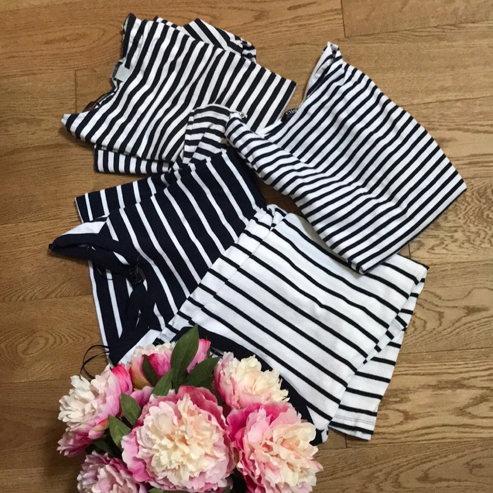 Bundle of 4 striped shirts